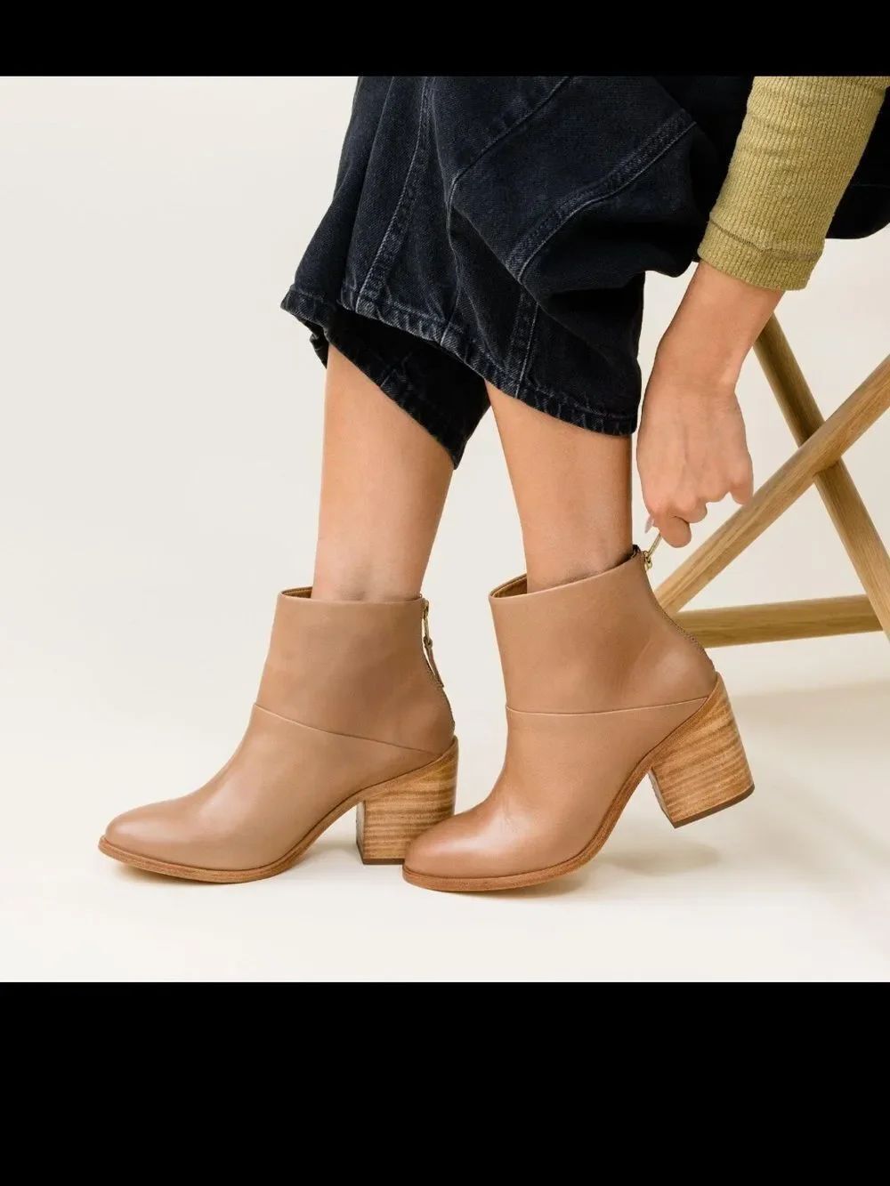 Nisolo Dari Boot Women’s Leather Block Heel Ankle Boot Sustainable Fashion 7.5